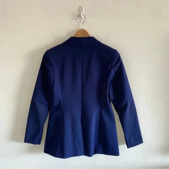 PEARL By Lela Rose Navy Blue Blazer Sz 0 - Picture 5 of 8